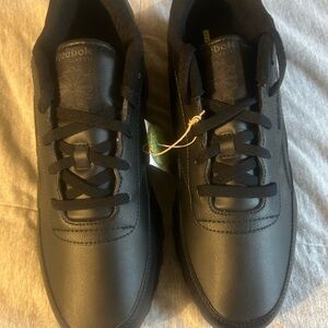 Reebok Classic Black Leather Shoes